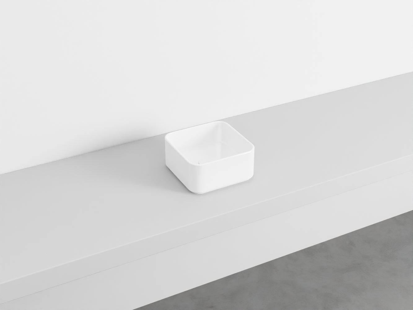 # LAVABO QUADRATO da APPOGGIO MINIMO - CIELO lavandino in ceramica per bagno