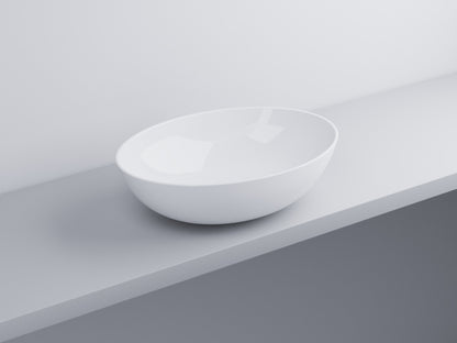 # BACINELLA DA APPOGGIO ECO da 58cm - CIELO proposta moderna e compatta per ambienti bagno dinamici e raffinati