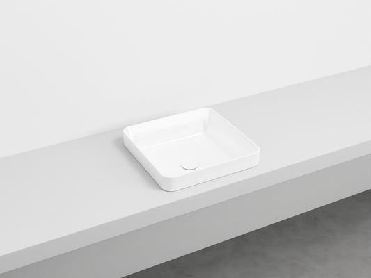 # LAVABO QUADRATO SEMINCASSO ENJOY - CIELO lavandino semi incasso in ceramica made in Italy