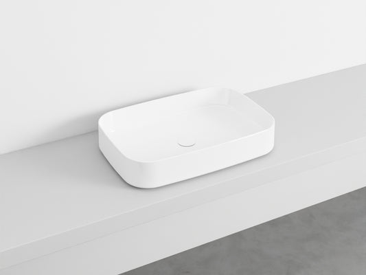 # LAVABO RETTANGOLARE da APPOGGIO SHUI COMFORT - CIELO lavandino in ceramica per bagno