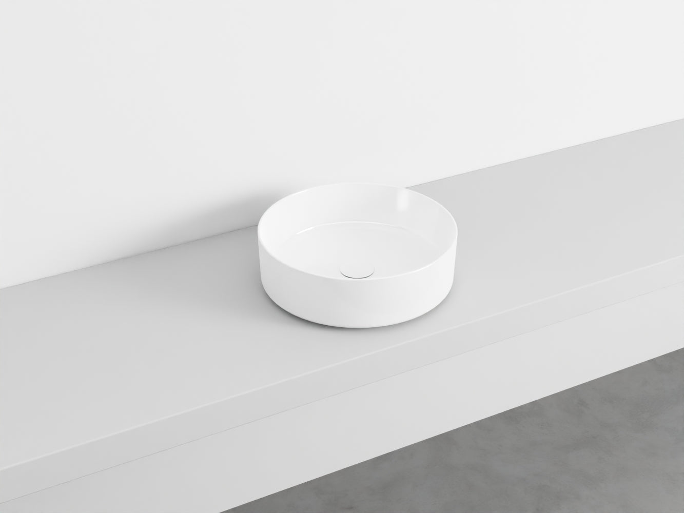# LAVABO TONDO da APPOGGIO SHUI COMFORT - CIELO lavandino per bagno Made in Italy