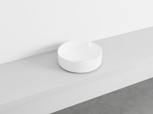 # LAVABO TONDO da APPOGGIO SHUI COMFORT - CIELO lavandino per bagno Made in Italy
