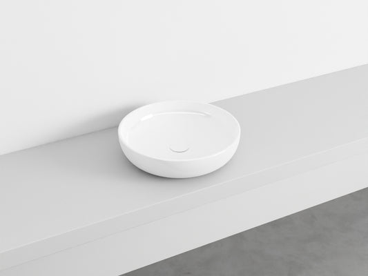 # LAVABO da APPOGGIO SHUI Ø45 - CIELO bacinella in ceramica per bagno moderno