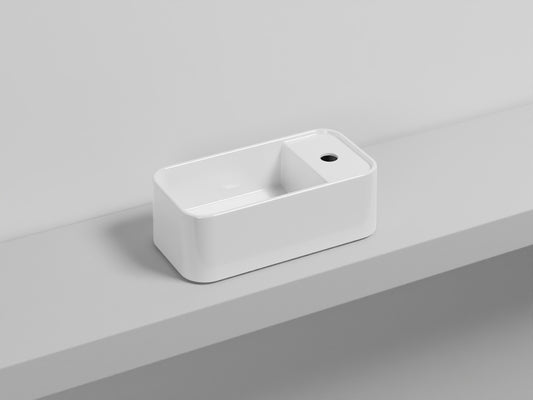 # LES PETITES RETTANGOLARE MONOFORO - CIELO lavandino compatto per bagno stretto