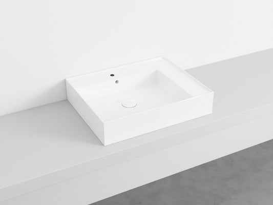 # LAVABO RETTANGOLARE da APPOGGIO 60 ENJOY - CIELO lavandino da appoggio per bagno