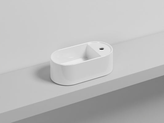# LAVABO LES PETITES OVALE MONOFORO - CIELO lavabo da appoggio o sospeso per bagno