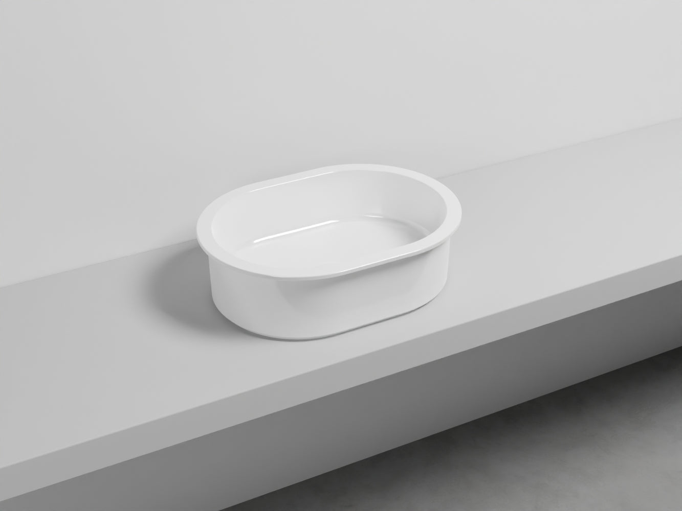 # LAVABO BACINELLA CATINO OVALE 55 - CIELO lavandino dal design minimalista per bagno