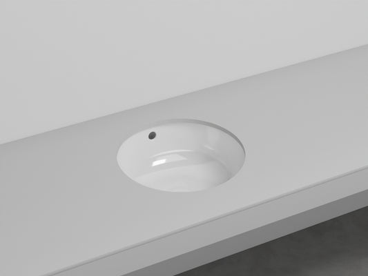 # LAVABO TONDO SOTTOPIANO ENJOY - CIELO facilita la pulizia e amplia la superficie del piano