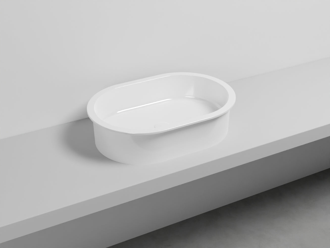 # LAVABO BACINELLA CATINO OVALE 65 - CIELO lavandino dal design minimalista per bagno