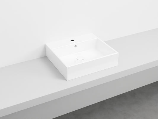 # LAVABO RETTANGOLARE SMILE 50 in ceramica - CIELO garantisce un risultato di grande impatto estetico per il tuo bagno