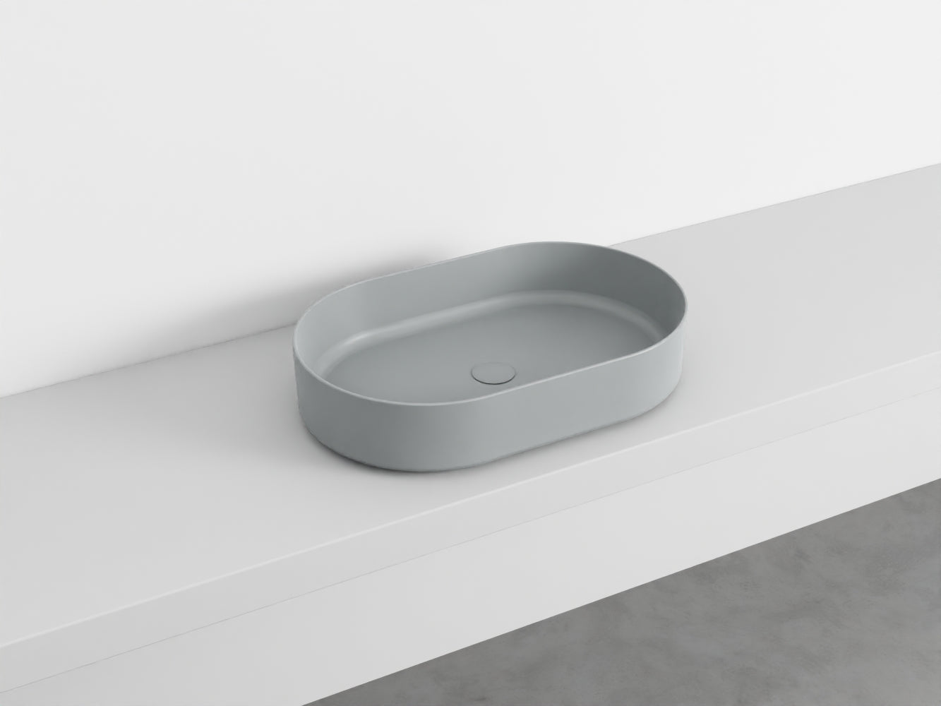 # LAVABO OVALE da APPOGGIO SHUI COMFORT - CIELO lavandino in ceramica per bagno