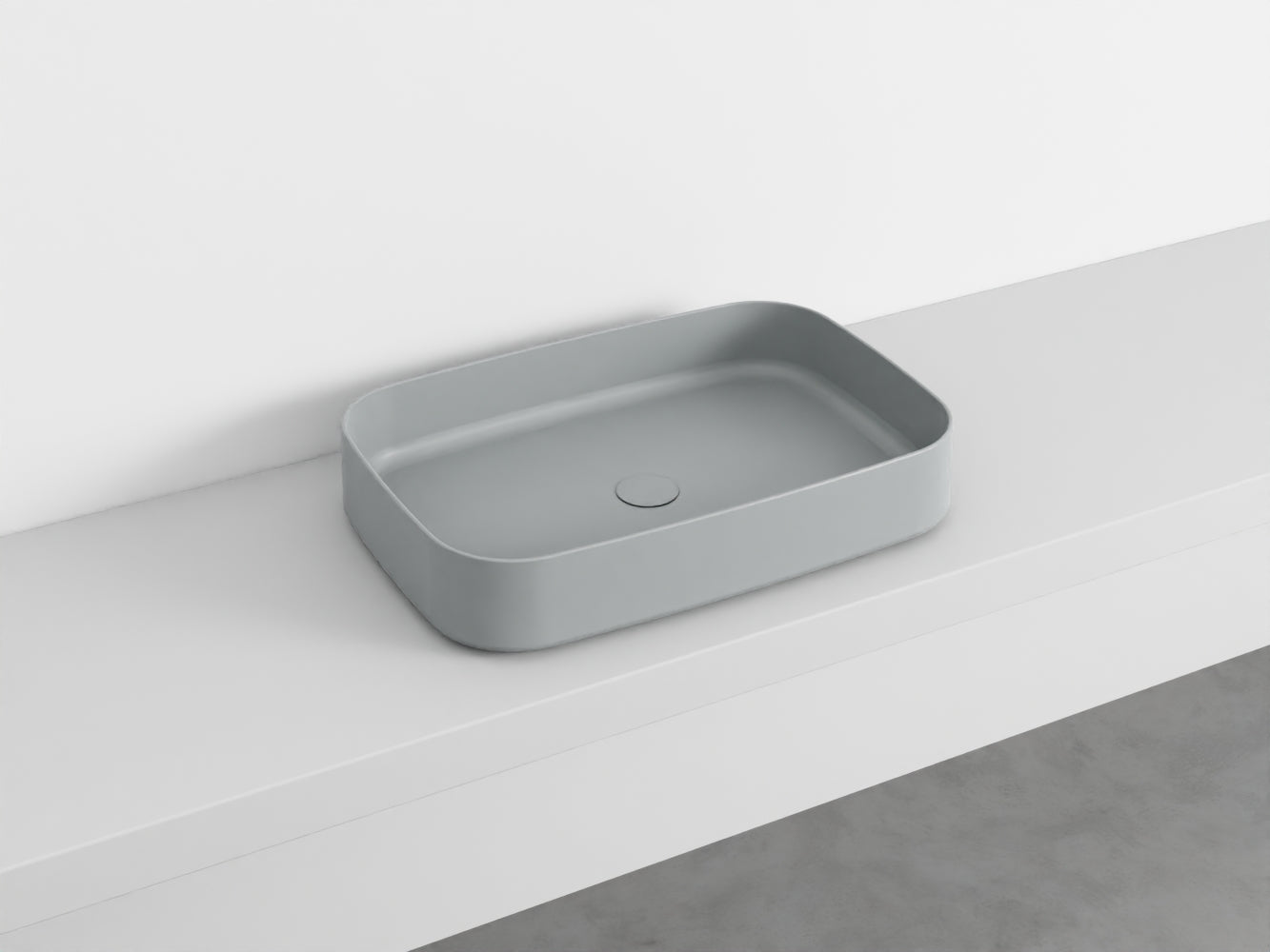 # LAVABO RETTANGOLARE da APPOGGIO SHUI COMFORT - CIELO lavandino in ceramica per bagno