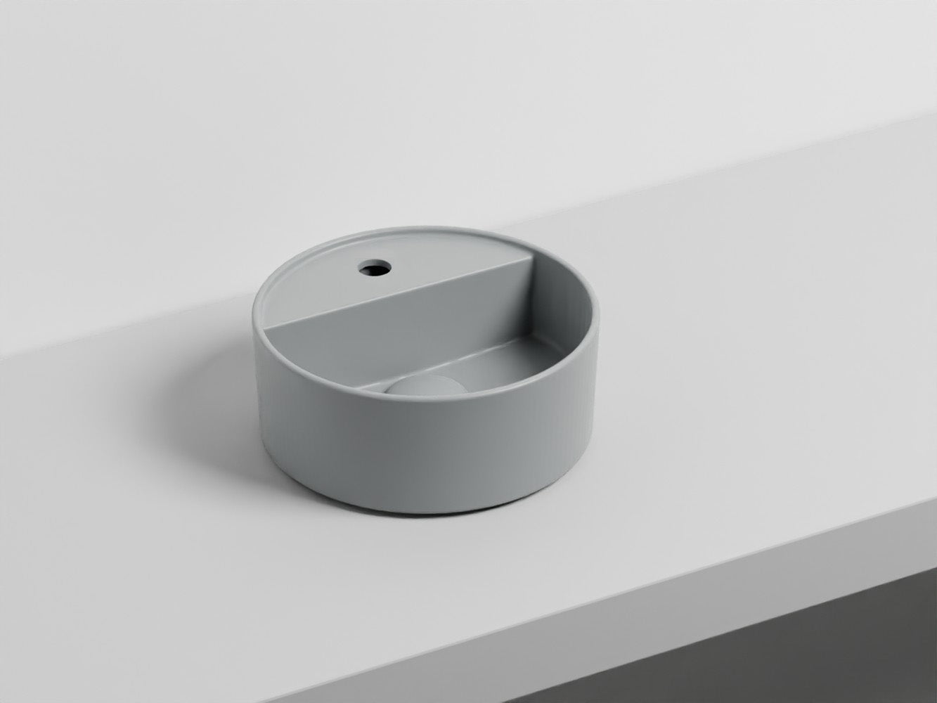 # LAVABO LES PETITES TONDO MONOFORO 28 - CIELO lavandino compatto dalla forma perfettamente tonda
