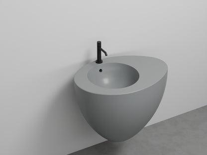 # LAVABO SOSPESO CON TROPPOPIENO LE GIARE 70Cm - CIELO sanitari per bagno in ceramica di alta qualità Made in Italy