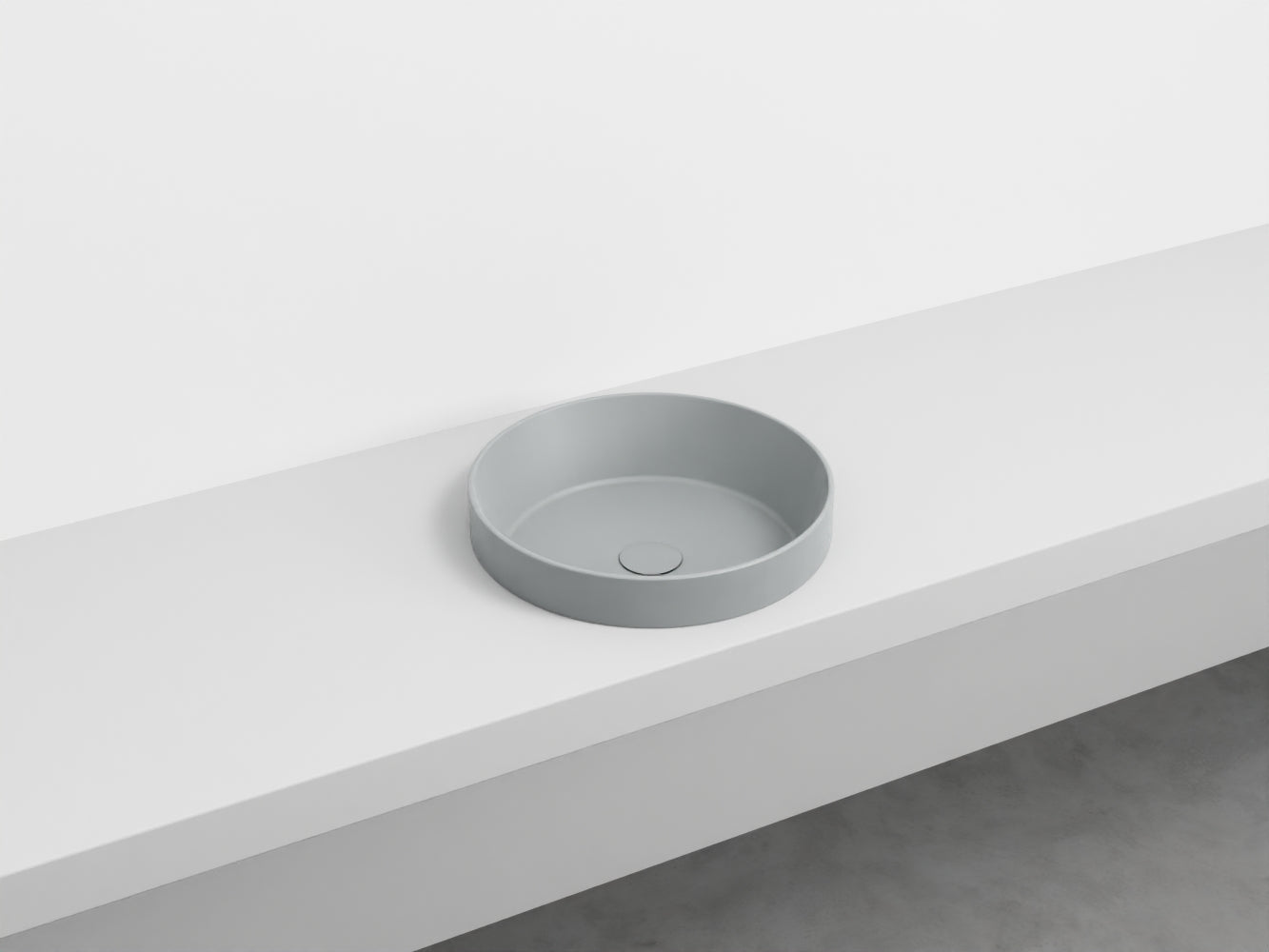 # LAVABO SEMINCASSO ENJOY TONDO - CIELO lavandino a samincasso per un bagno raffinato e moderno