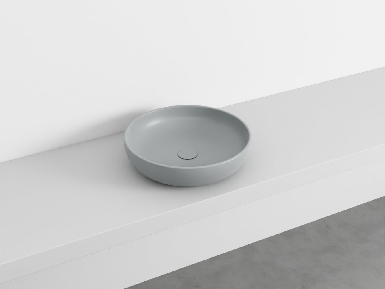 # LAVABO da APPOGGIO SHUI Ø45 - CIELO bacinella in ceramica per bagno moderno