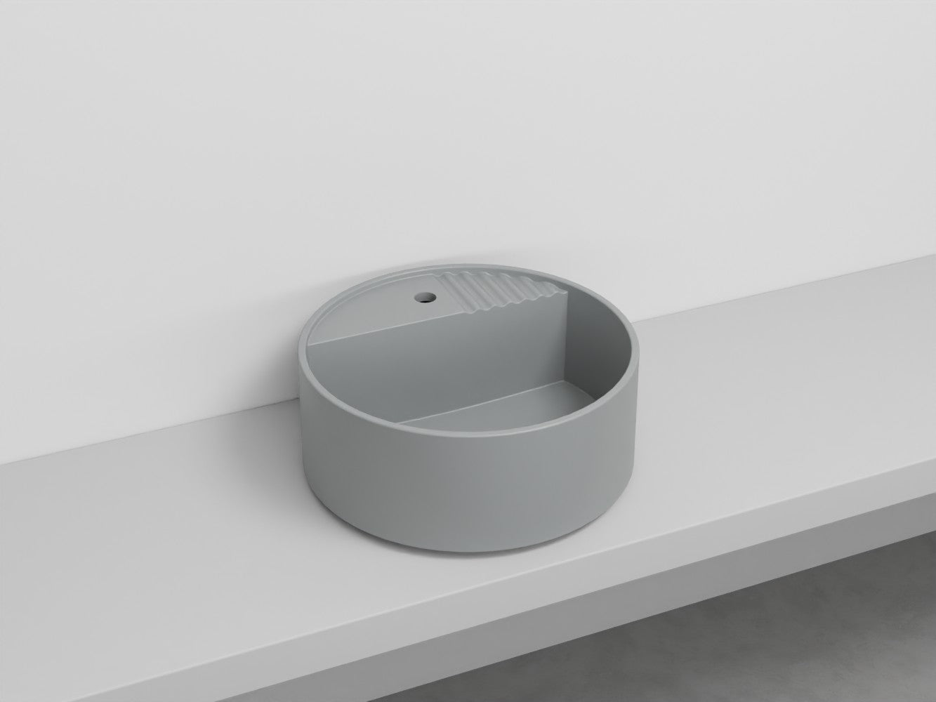 # LAVABO TONDO MONOFORO TIBERINO ARCADIA in ceramica - CIELO lavandino per bagno