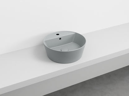# LAVABO da appoggio HANDY - CIELO  in ceramica smaltata con foro rubinetto e design moderno