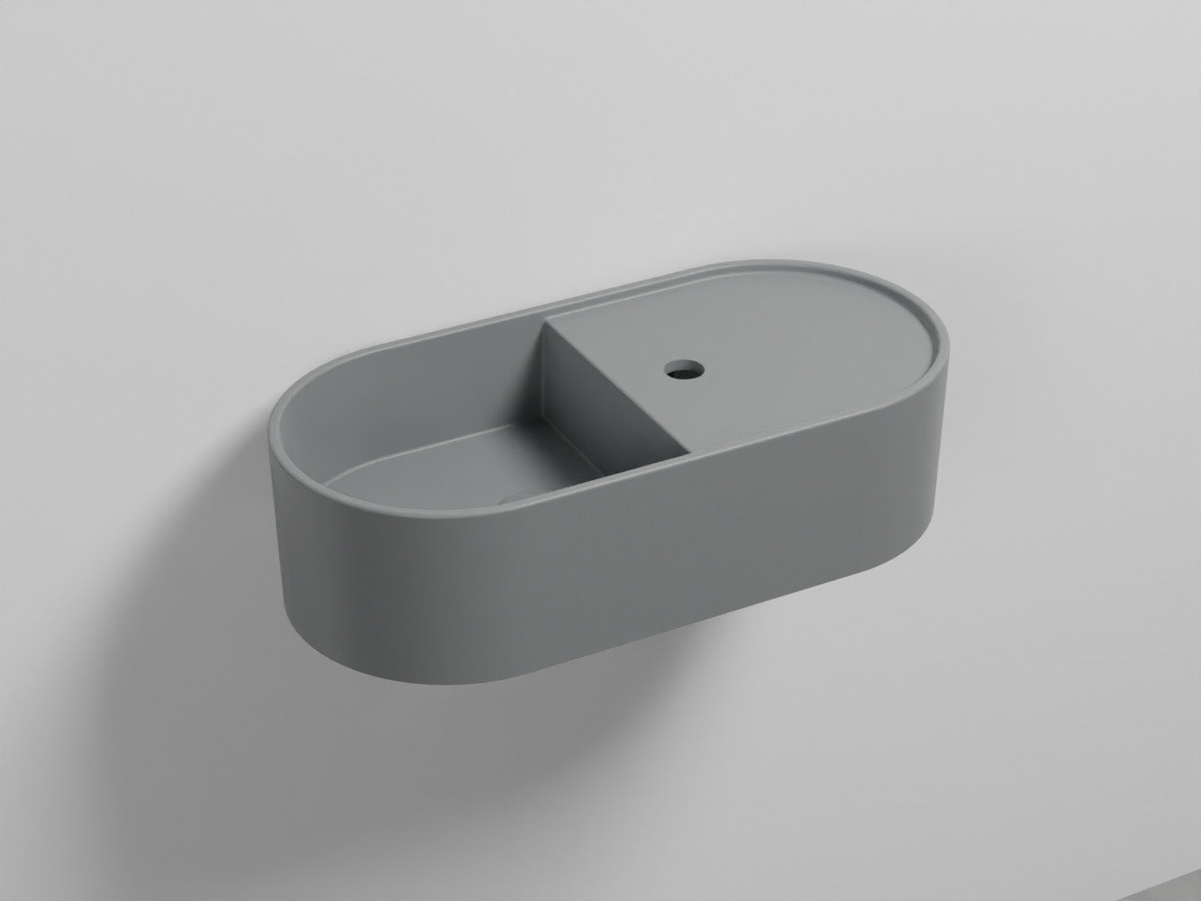 # LAVABO LES PETITES OVALE 60 MONOFORO - CIELO installazione sia sospesa che da appoggio per bagno