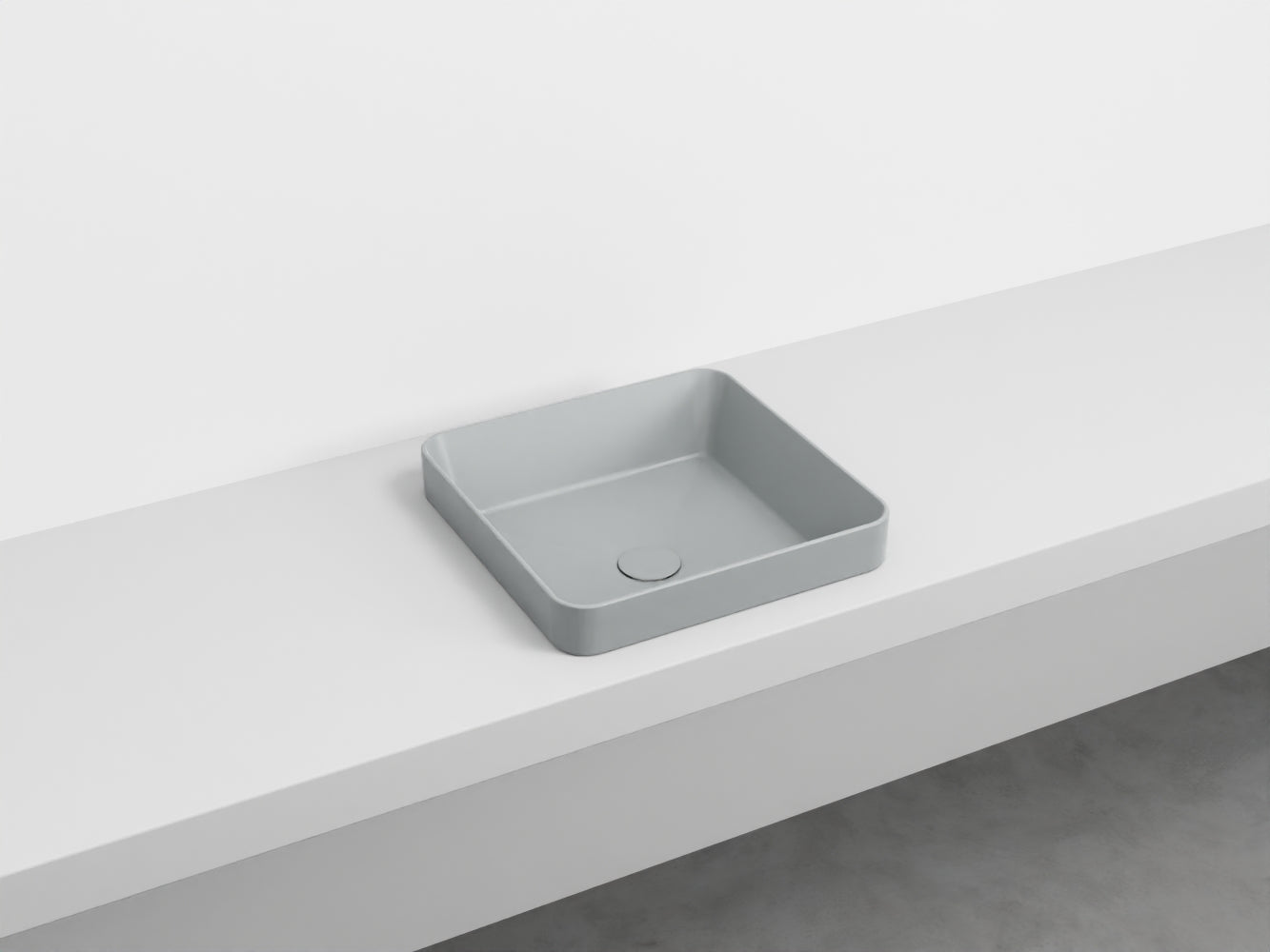 # LAVABO QUADRATO SEMINCASSO ENJOY - CIELO lavandino semi incasso in ceramica made in Italy