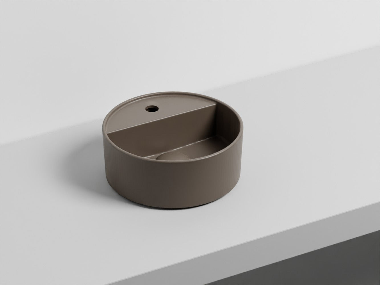# LAVABO LES PETITES TONDO MONOFORO 28 - CIELO lavandino compatto dalla forma perfettamente tonda