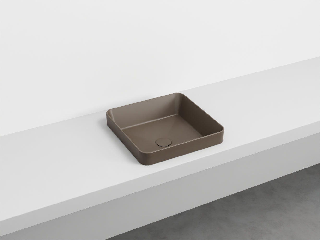 # LAVABO QUADRATO SEMINCASSO ENJOY - CIELO lavandino semi incasso in ceramica made in Italy