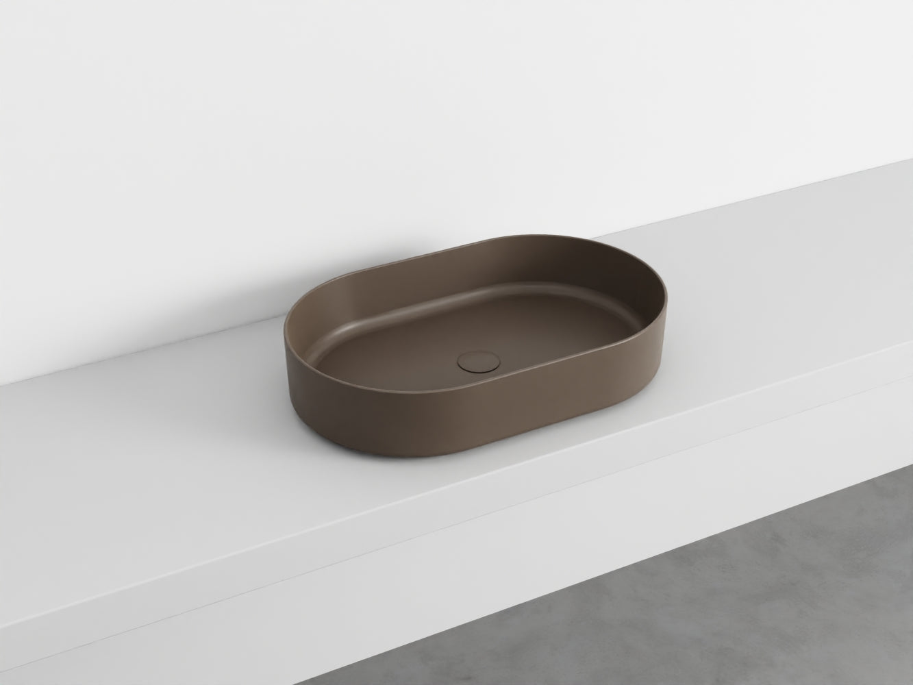 # LAVABO OVALE da APPOGGIO SHUI COMFORT - CIELO lavandino in ceramica per bagno