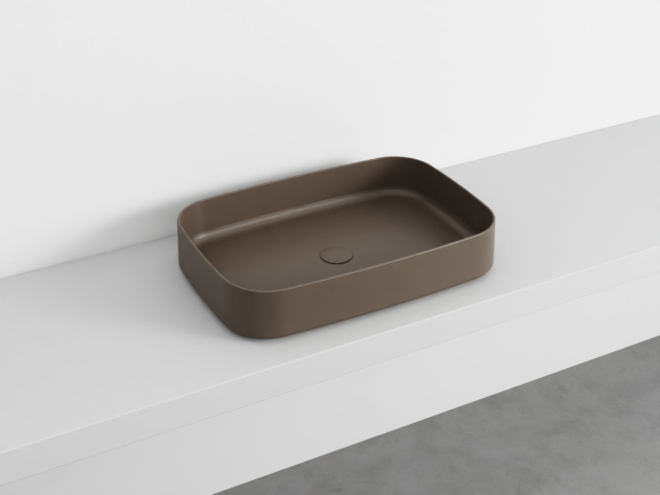 # LAVABO RETTANGOLARE da APPOGGIO SHUI COMFORT - CIELO lavandino in ceramica per bagno