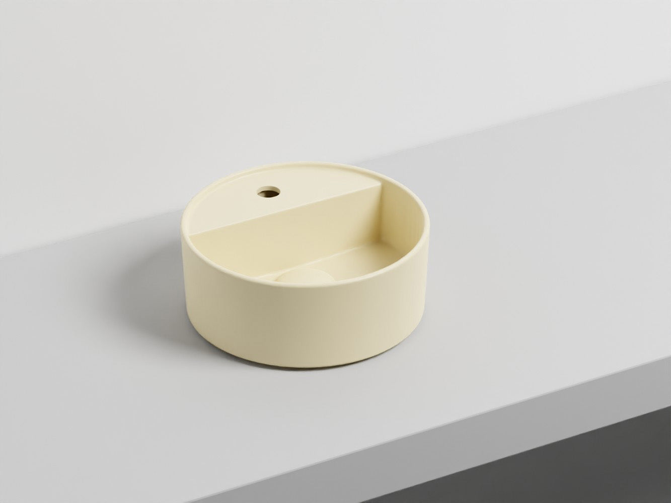 # LAVABO LES PETITES TONDO MONOFORO 28 - CIELO lavandino compatto dalla forma perfettamente tonda