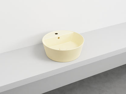 # LAVABO da appoggio HANDY - CIELO  in ceramica smaltata con foro rubinetto e design moderno