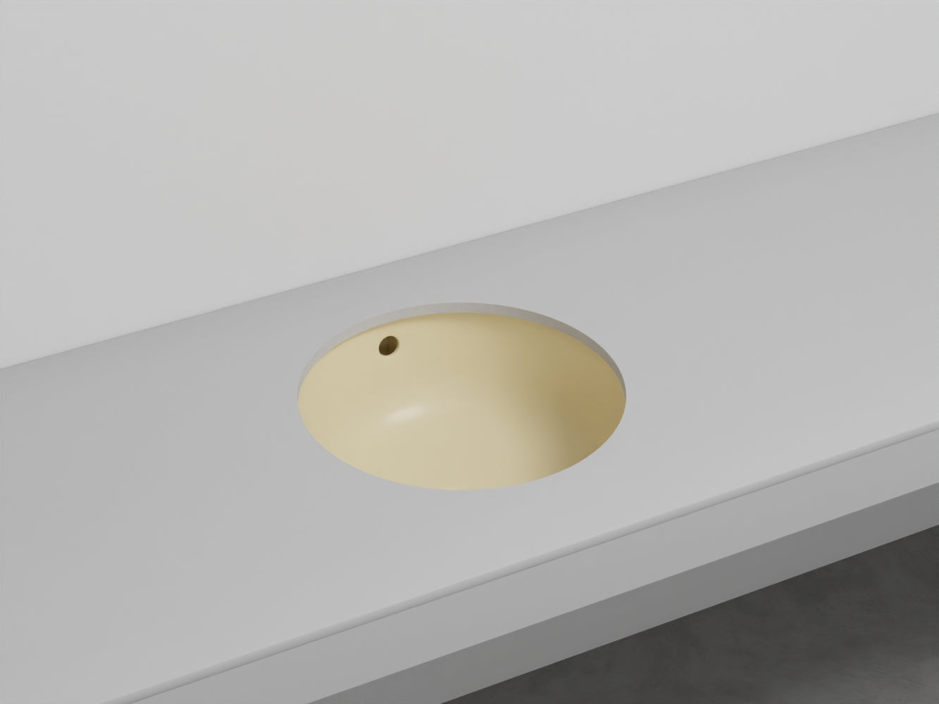 # LAVABO TONDO SOTTOPIANO ENJOY - CIELO facilita la pulizia e amplia la superficie del piano