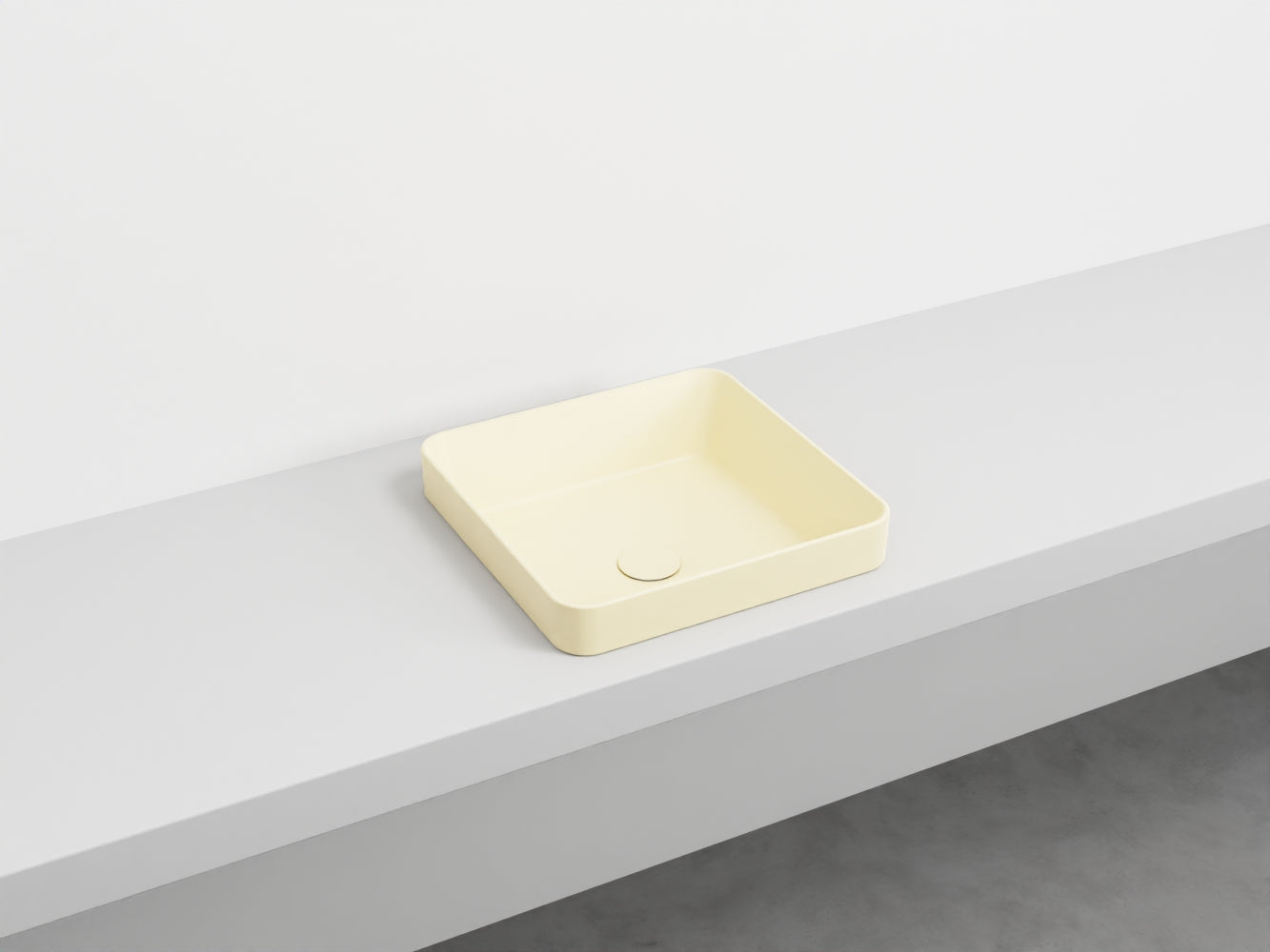 # LAVABO QUADRATO SEMINCASSO ENJOY - CIELO lavandino semi incasso in ceramica made in Italy