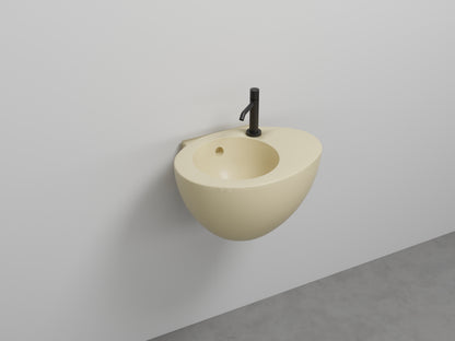 # LAVABO SOSPESO CON TROPPOPIENO LE GIARE 56Cm - CIELO sanitari per bagno in ceramica di alta qualità Made in Italy