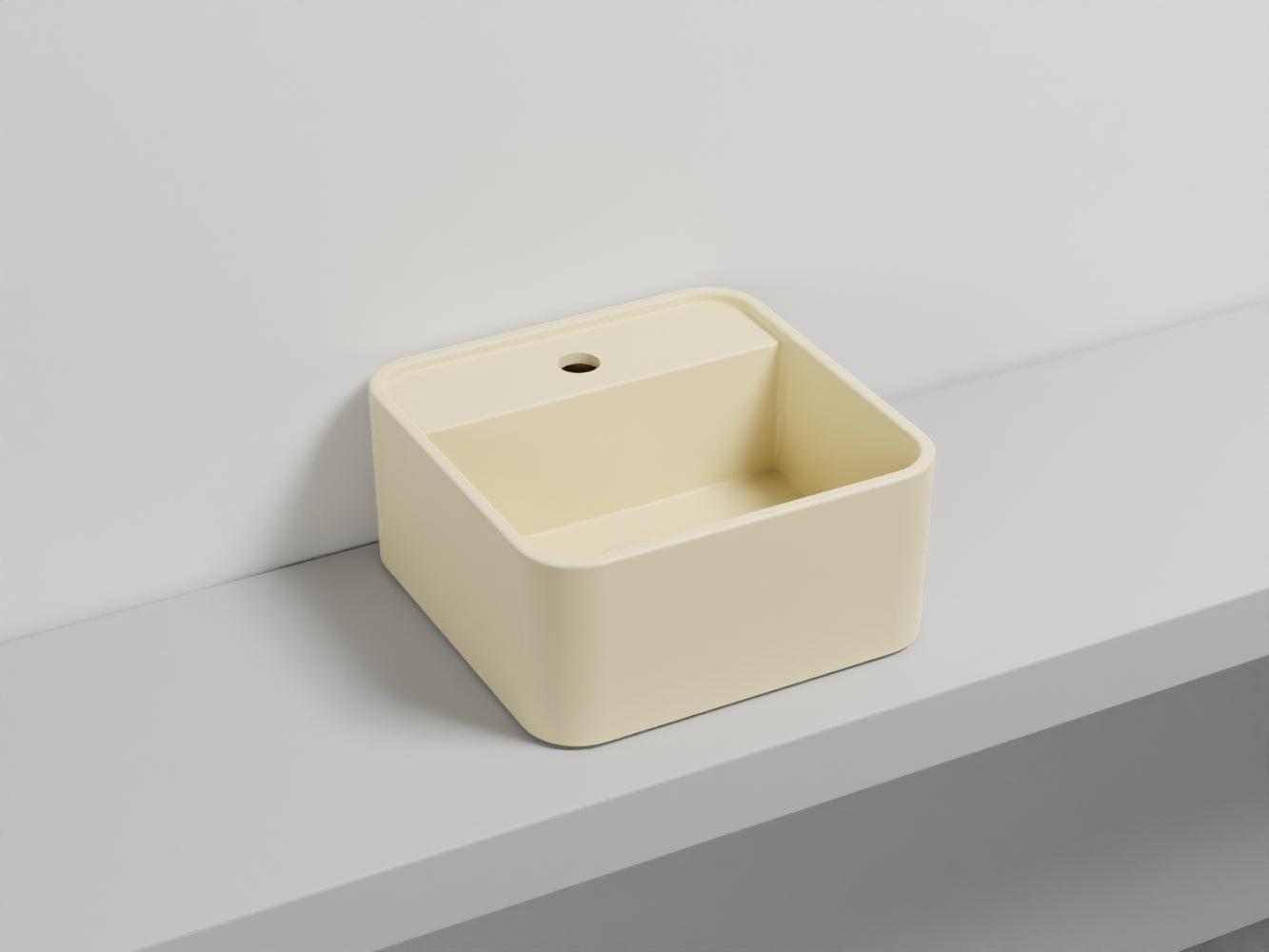 # LAVABO LES PETITES QUADRATO MONOFORO 35 - CIELO lavandino per bagno da appoggio