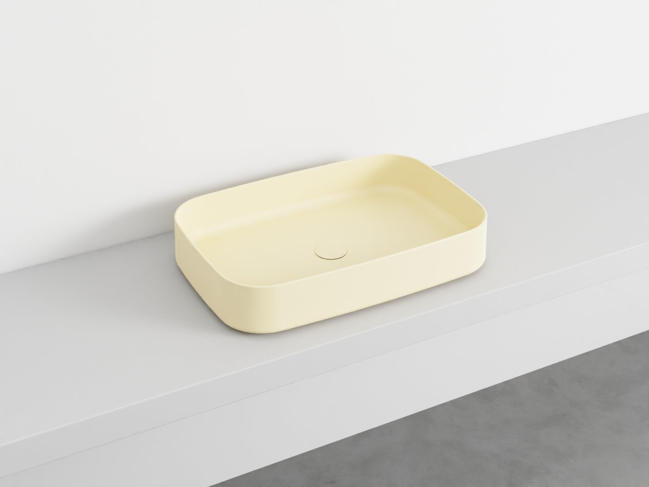 # LAVABO RETTANGOLARE da APPOGGIO SHUI COMFORT - CIELO lavandino in ceramica per bagno
