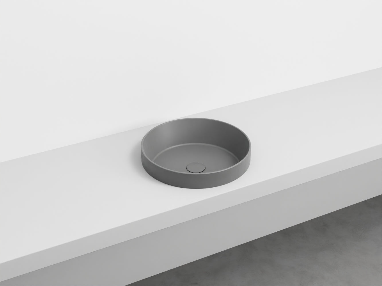 # LAVABO SEMINCASSO ENJOY TONDO - CIELO lavandino a samincasso per un bagno raffinato e moderno