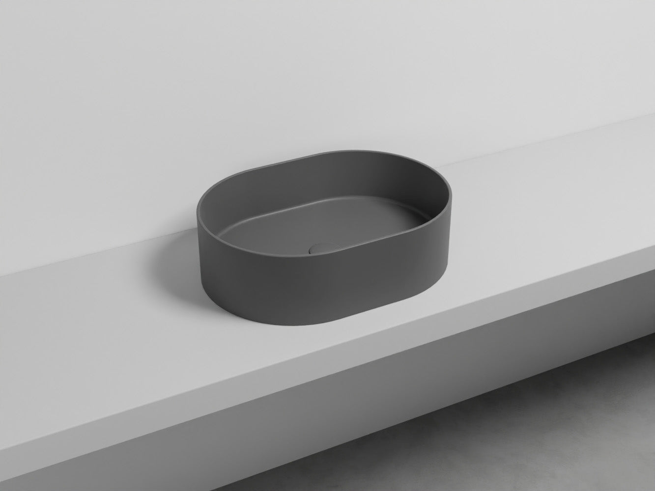 # LAVABO OVALE DA APPOGGIO THEO - CIELO in ceramica di alta qualità made in Italy per il tuo bagno
