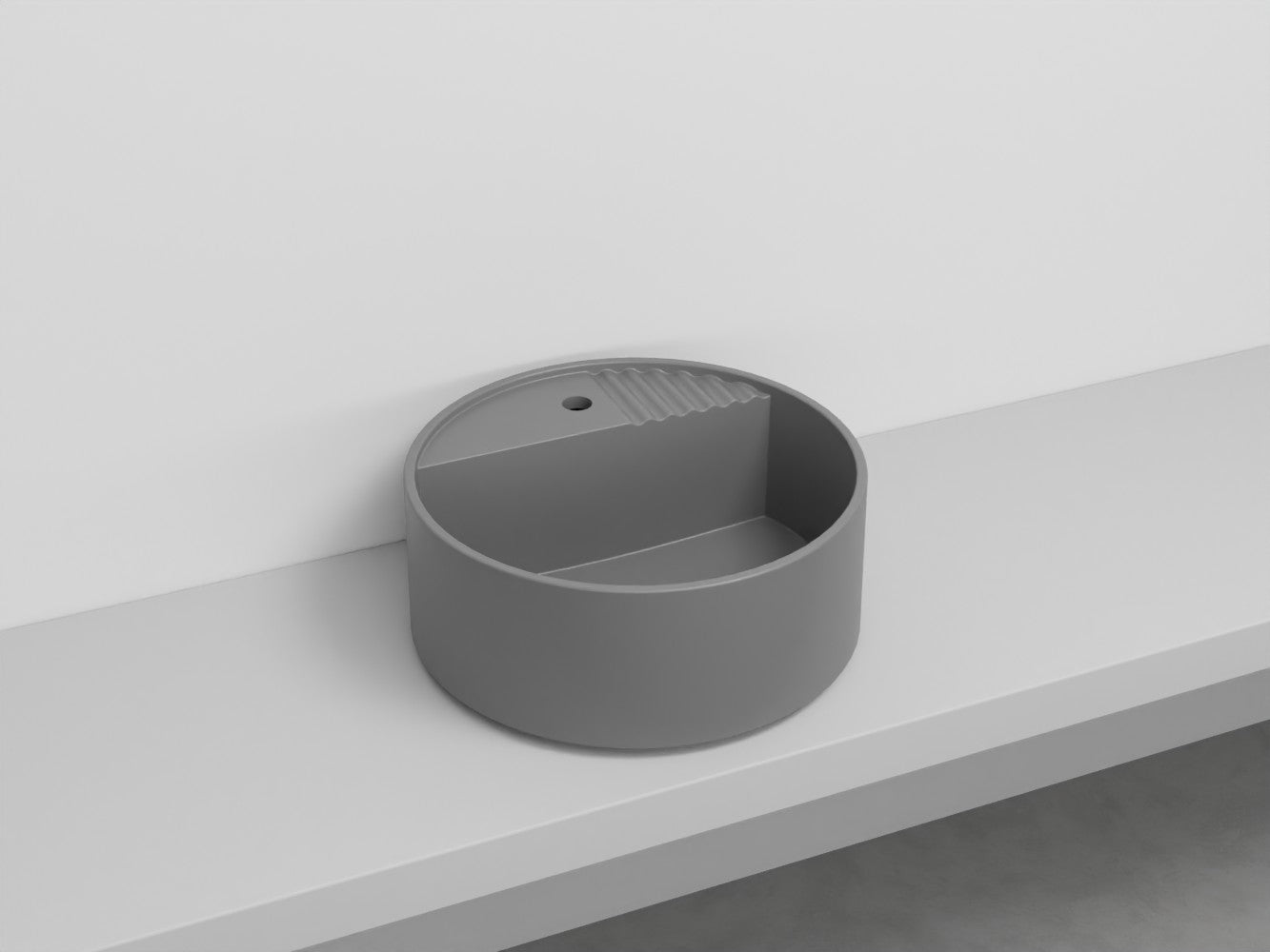 # LAVABO TONDO MONOFORO TIBERINO ARCADIA in ceramica - CIELO lavandino per bagno
