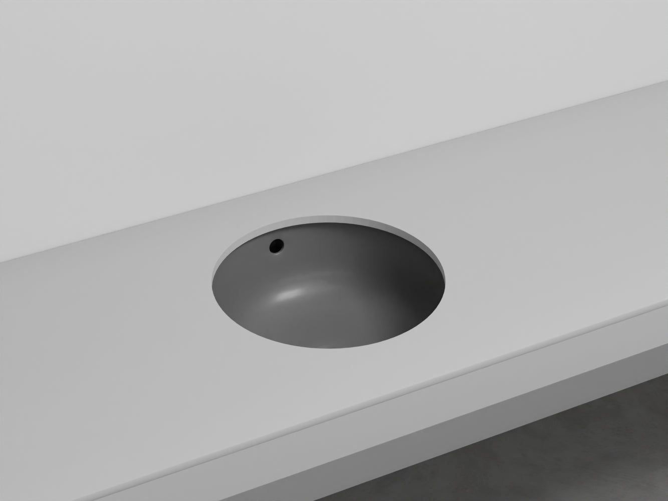 # LAVABO TONDO SOTTOPIANO ENJOY - CIELO facilita la pulizia e amplia la superficie del piano