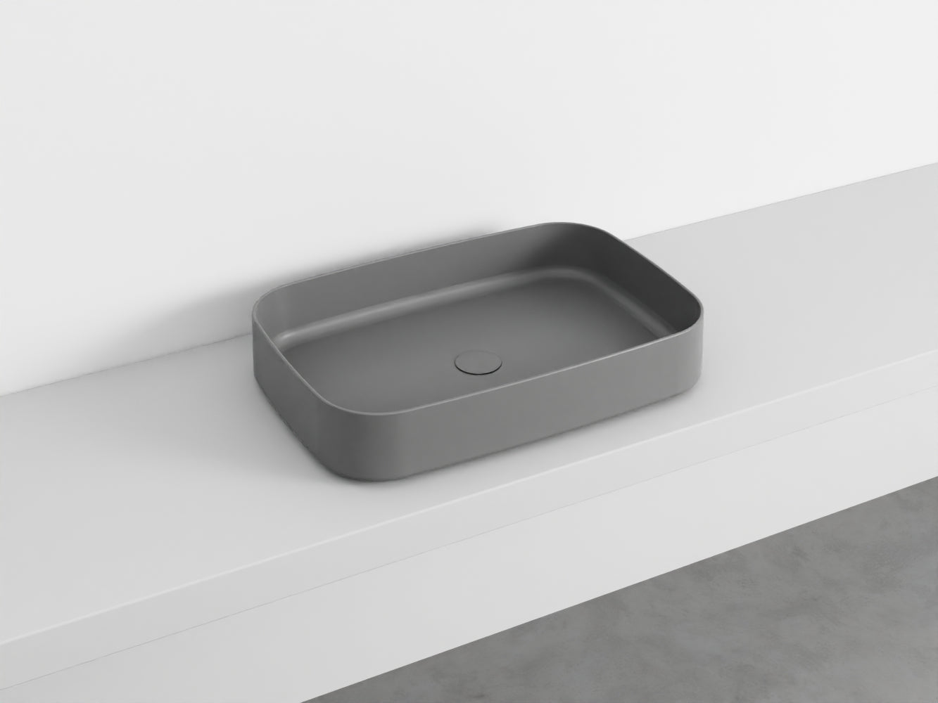 # LAVABO RETTANGOLARE da APPOGGIO SHUI COMFORT - CIELO lavandino in ceramica per bagno