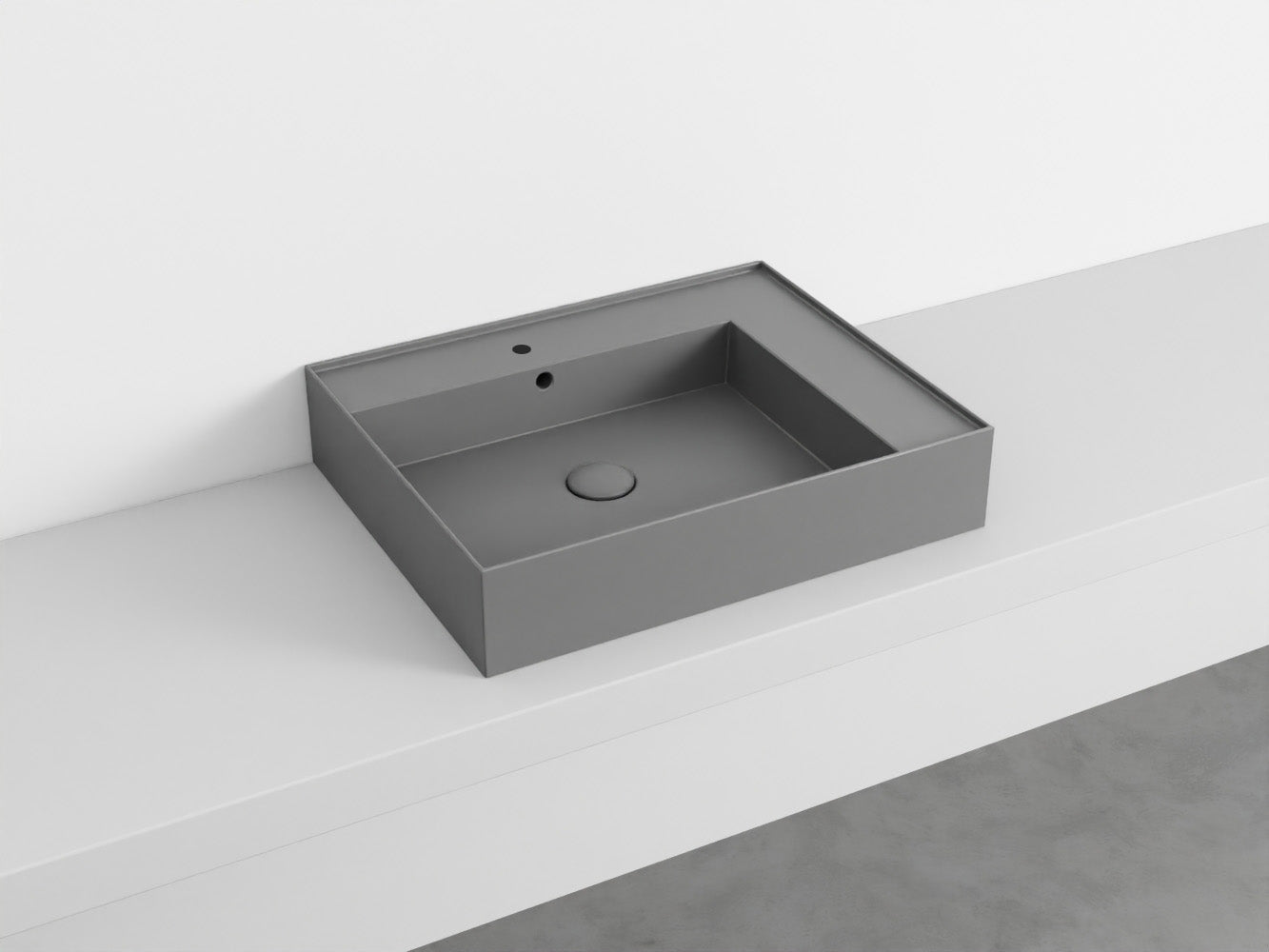 # LAVABO RETTANGOLARE da APPOGGIO 60 ENJOY - CIELO lavandino da appoggio per bagno