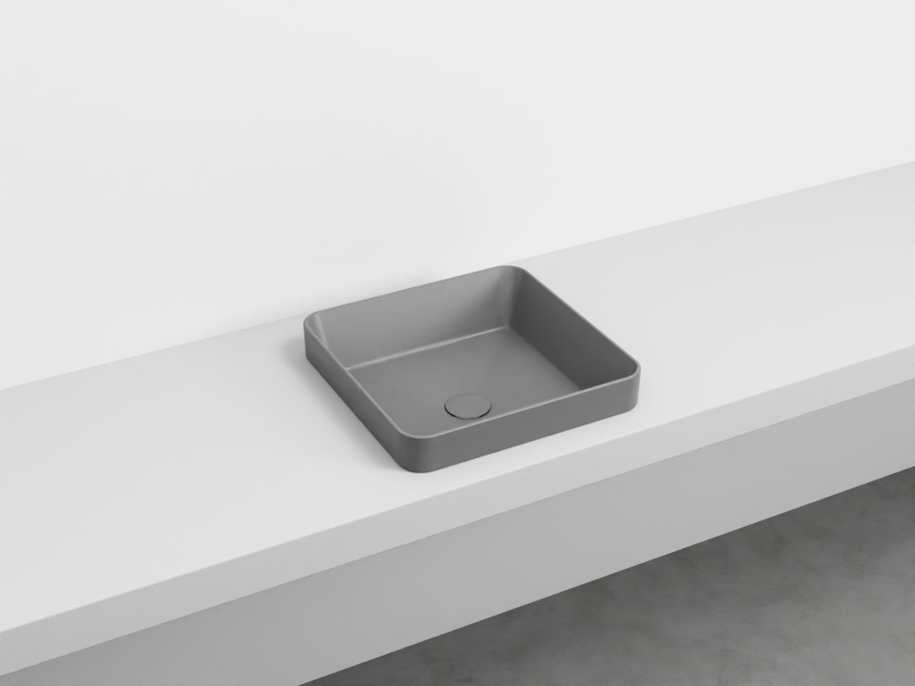 # LAVABO QUADRATO SEMINCASSO ENJOY - CIELO lavandino semi incasso in ceramica made in Italy
