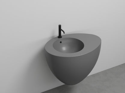 # LAVABO SOSPESO CON TROPPOPIENO LE GIARE 70Cm - CIELO sanitari per bagno in ceramica di alta qualità Made in Italy