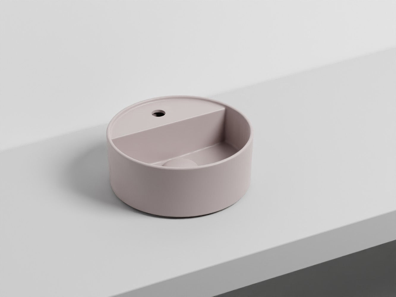 # LAVABO LES PETITES TONDO MONOFORO 28 - CIELO lavandino compatto dalla forma perfettamente tonda