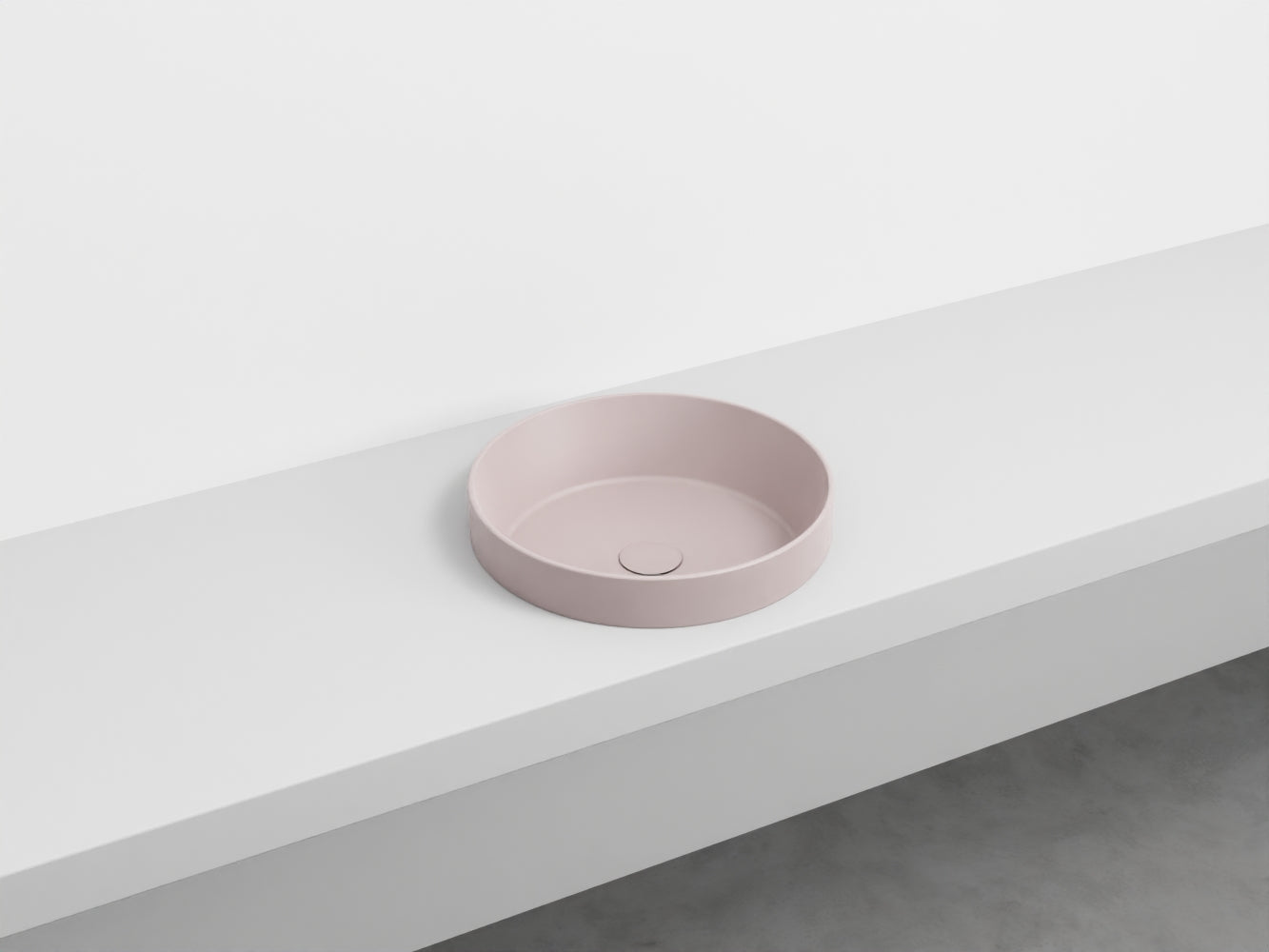 # LAVABO SEMINCASSO ENJOY TONDO - CIELO lavandino a samincasso per un bagno raffinato e moderno