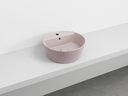 # LAVABO da appoggio HANDY - CIELO  in ceramica smaltata con foro rubinetto e design moderno