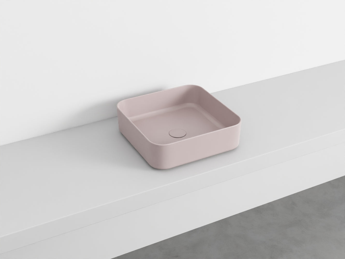 # LAVABO QUADRATO da APPOGGIO SHUI COMFORT - CIELO lavandino per bagno in ceramica