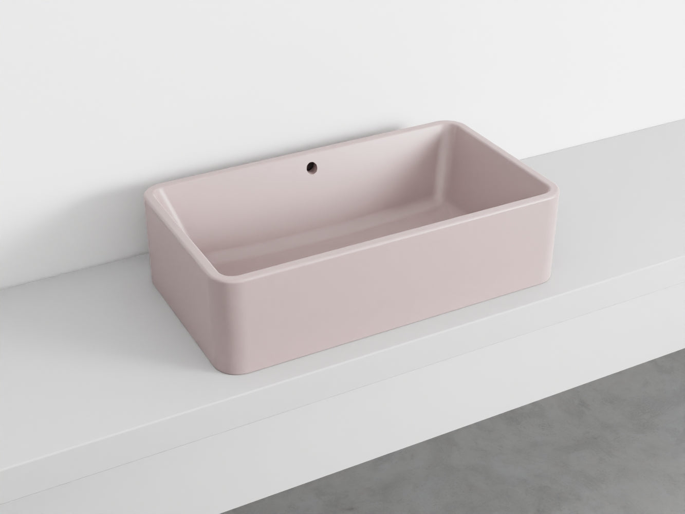 # LAVABO RETTANGOLARE da APPOGGIO 75x20H SHUI COMFORT - CIELO lavandino in ceramica per bagno