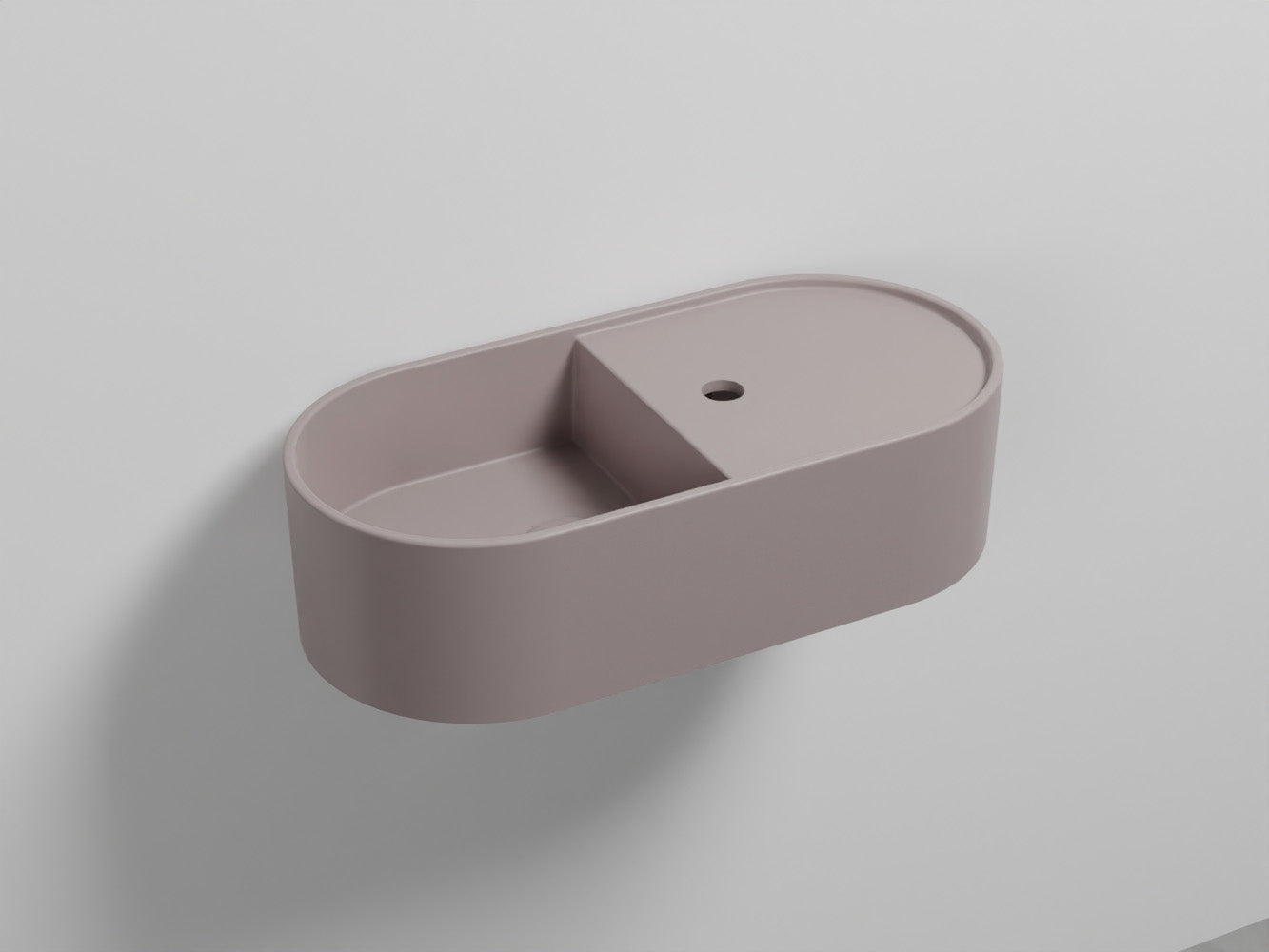 # LAVABO LES PETITES OVALE 60 MONOFORO - CIELO installazione sia sospesa che da appoggio per bagno