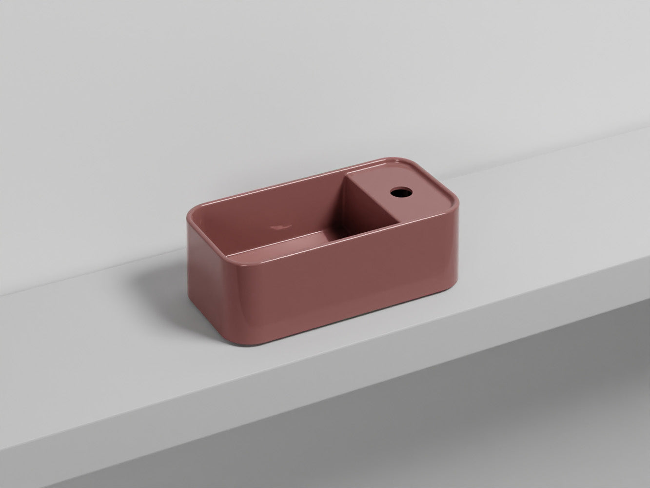 # LES PETITES RETTANGOLARE MONOFORO - CIELO lavandino compatto per bagno stretto